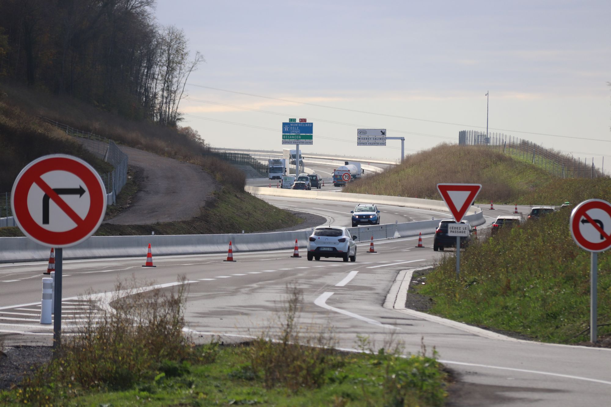 RN 57. 2 x 2 voies : "Elle va nous changer la vie... mais"