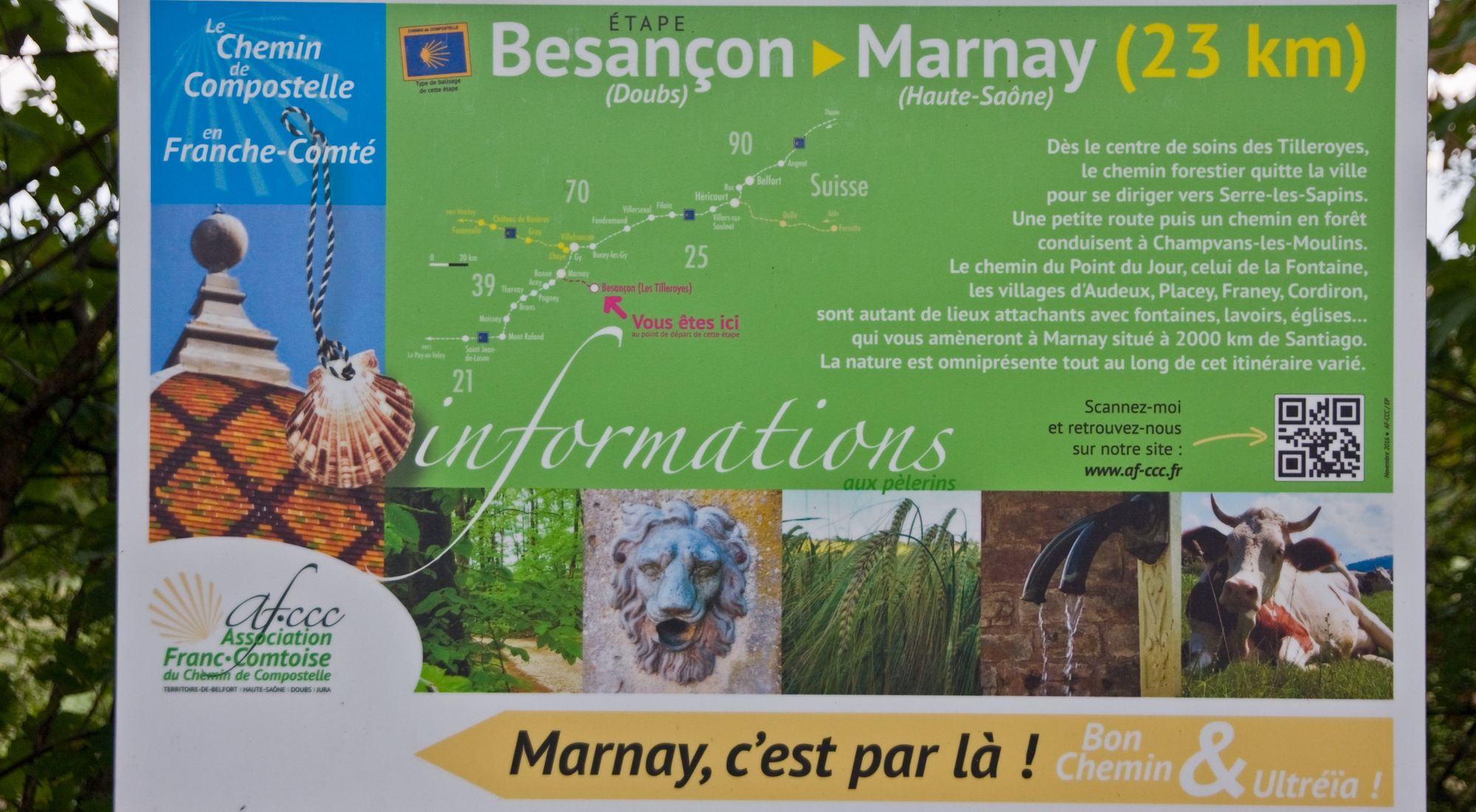 Compostelle. Du 23 au 25 juillet, en chemin de Marnay à Quingey